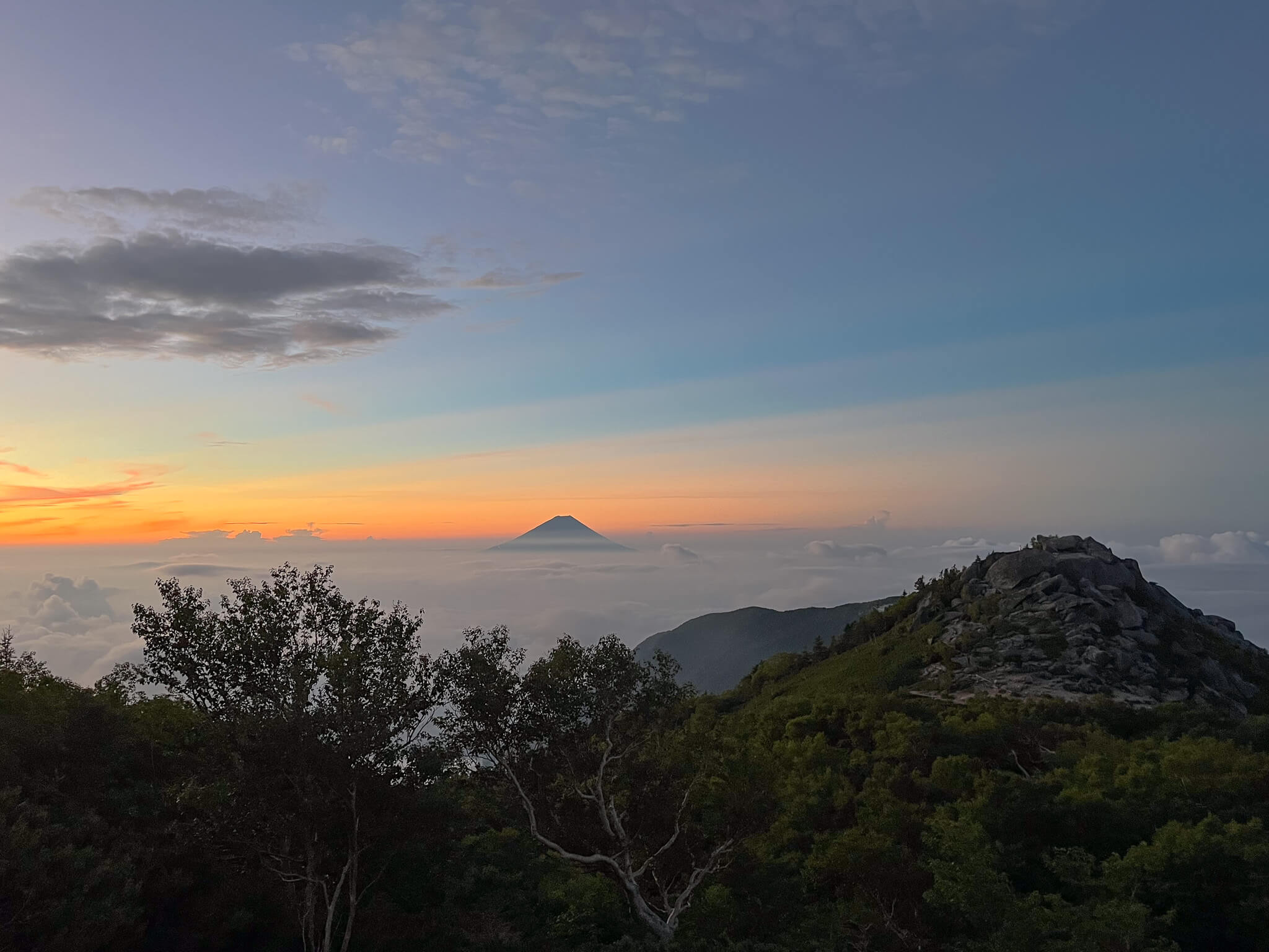 富士山の頭