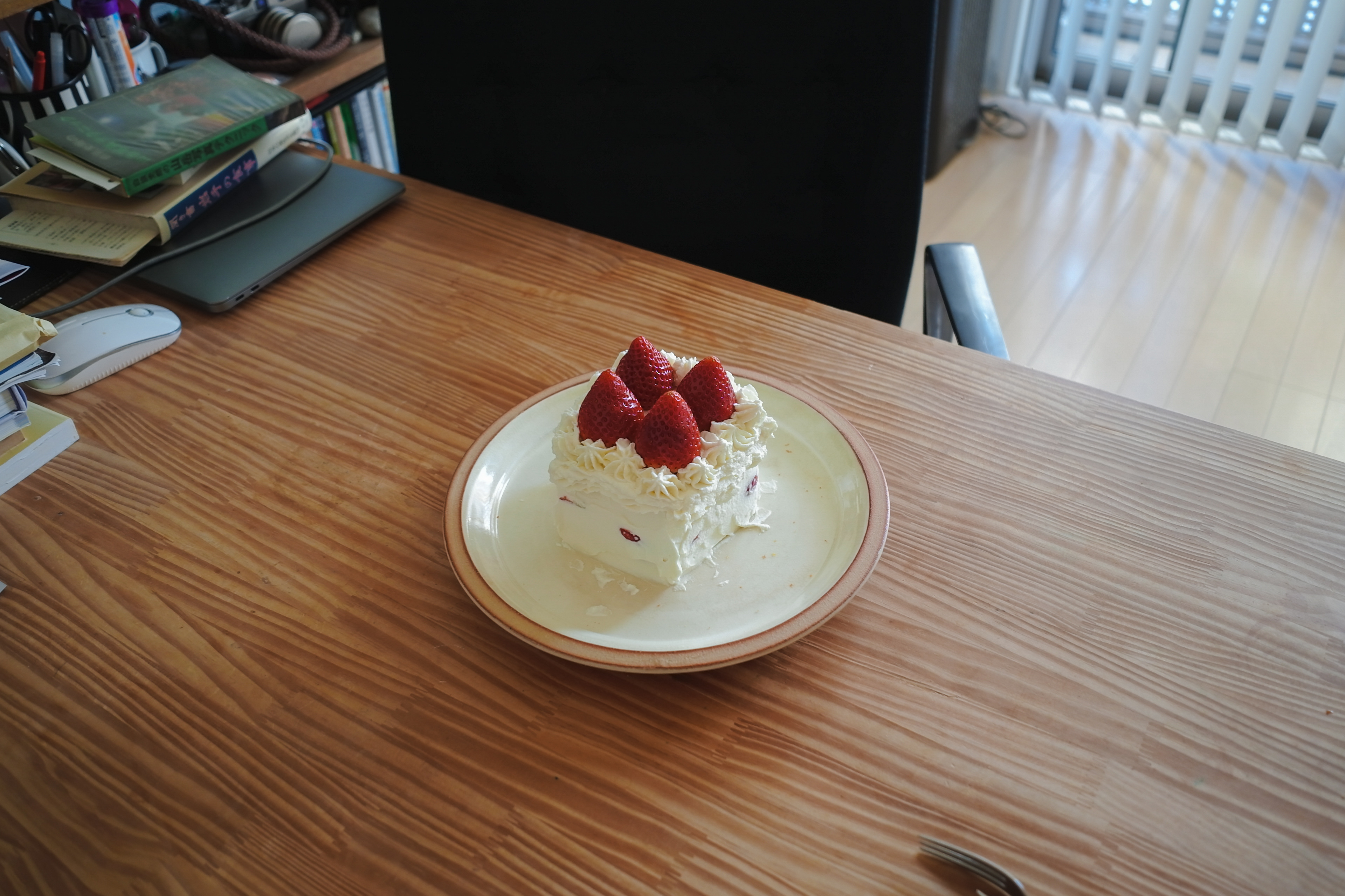 スポンジが膨らまなくておいしくなかったショートケーキ