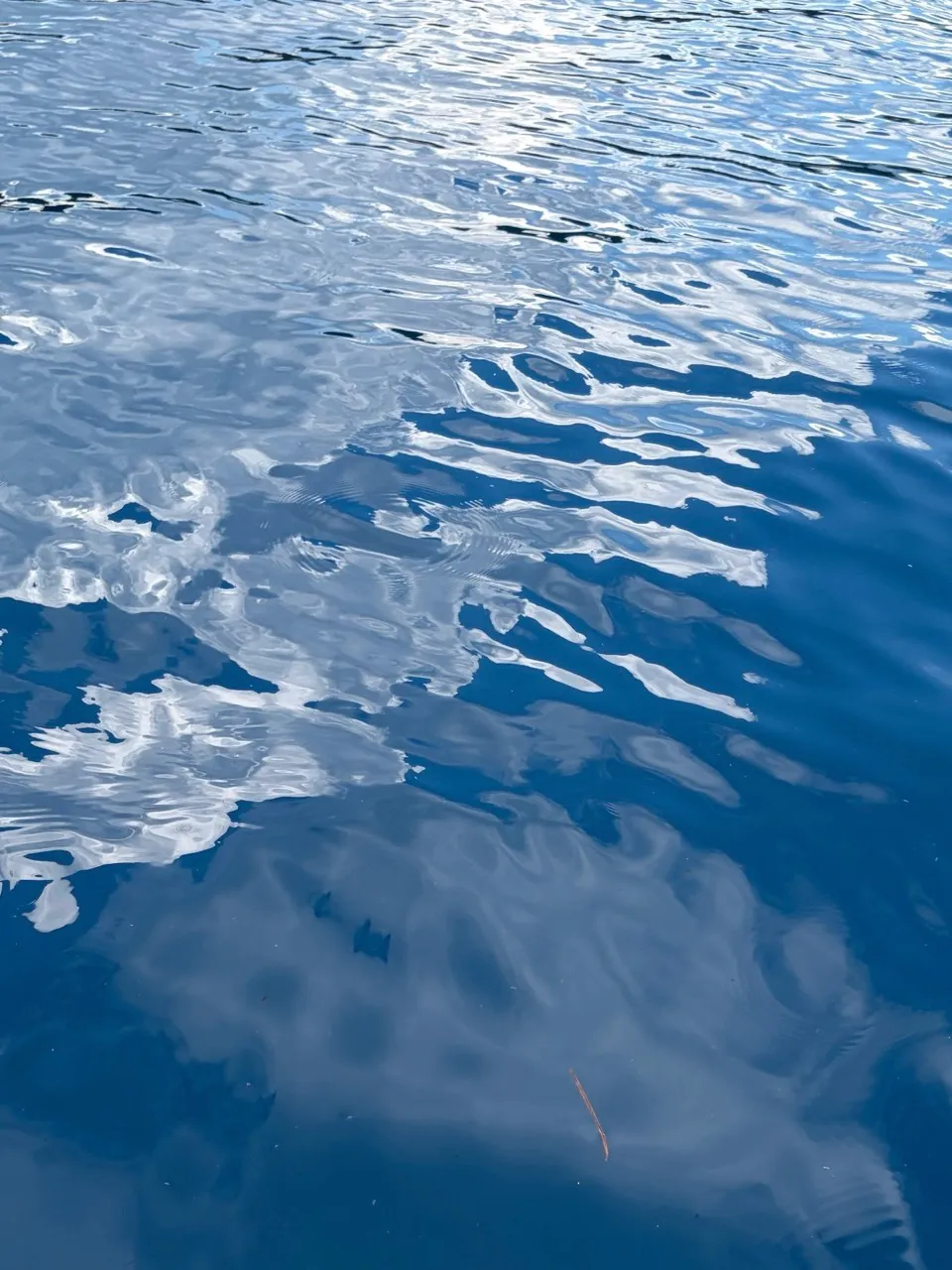 瑠璃色の湖面